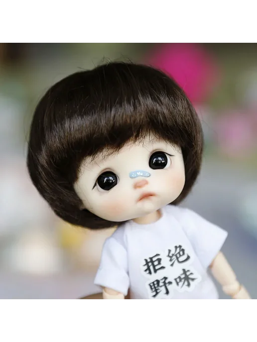 XiDonDon Парик для куклы 1 8 BJD, золотисто-коричневый, Wig only-522-, золотой, фото 6
