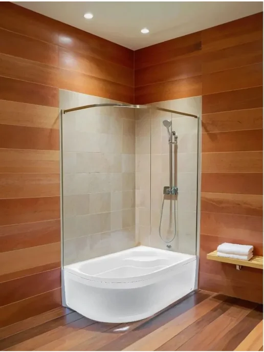 Wemor Душевой поддон 120х80х44 R асимметричный, акрил, правый, 80x44, фото 4