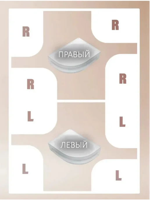 Wemor Душевой поддон 120х80х44 R асимметричный, акрил, правый, 80x44, фото 6