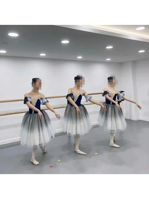 FaymooLon Женский балетный костюм белый лебедь, белый, фото 4