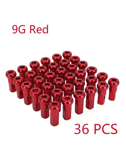 JFGRACING Соски для колеса мотоцикла, красные, 9G Red, 36 шт, 9 г, 36 шт