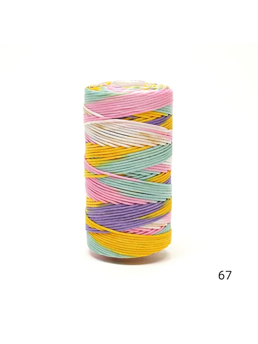 Нет бренда Пряжа нейлоновая бордовая 100г, 1,5 мм, Color 21 zao hong, 100 г, фото 5