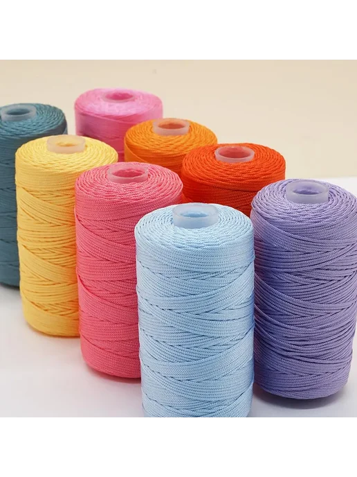 Нет бренда Нейлоновая пряжа сиреневая, 32 pale mauve, 100г, Пряжа цвет 67 cai, фото 2
