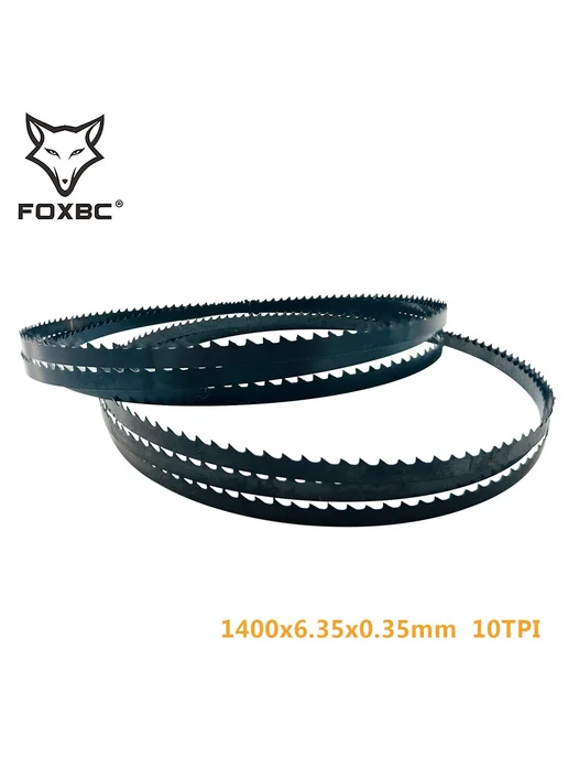 FOXBC полотно для ленточной пилы 1400x6.35x0.35mm 10TPI, 2шт, 2 шт