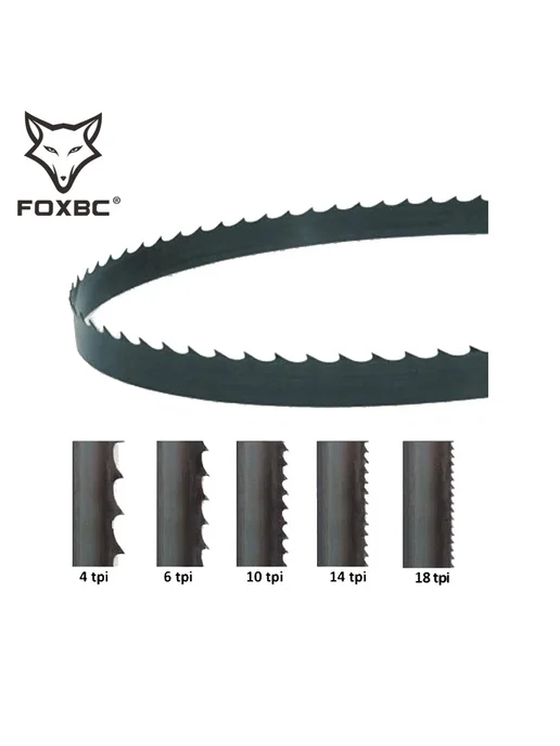 FOXBC полотно для ленточной пилы 1400x6.35x0.35mm 10TPI, 2шт, 2 шт, фото 3