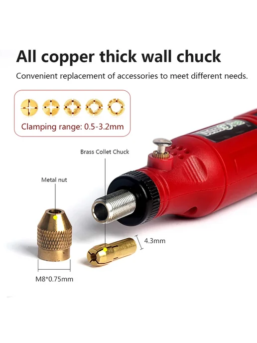 dutoofree Беспроводная дрель Red, 3.7V, 16000р, красный, фото 5