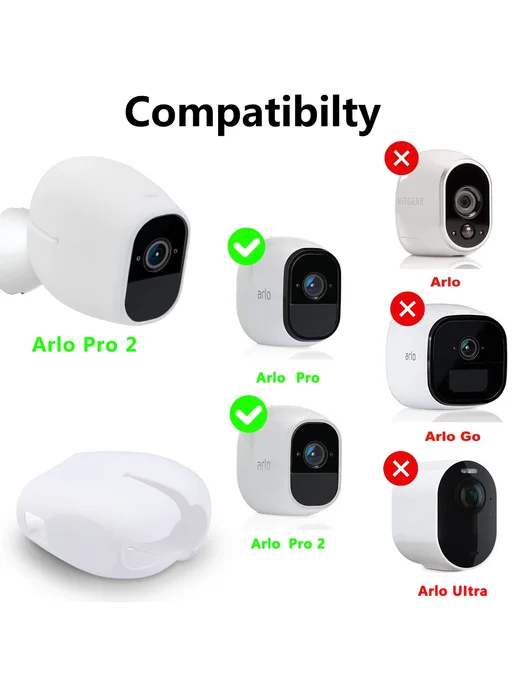 Tectra Силиконовый чехол для камер Arlo Pro 1 White, белый, фото 7