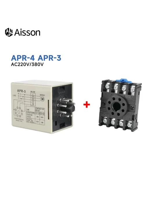 Нет бренда Реле защиты фаз Aissон APR-3, 220VAC, вариант, фото 6