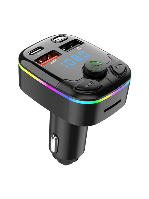 Нет бренда Bluetooth 5,0 Автомобильный FM-передатчик PD Type-C с двойны, вариант, фото 2