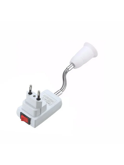 Нет бренда Гибкий удлинитель розетки E27, 40 см, EU Plug, 60, фото 4
