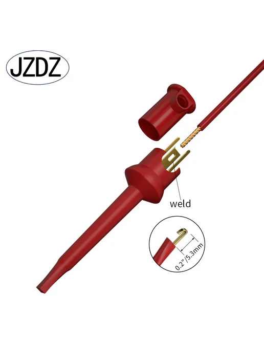JZDZ Тестовые крючки 5 черных, 5 красных, черный, фото 6