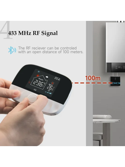 ecobuy well Tuya Термостат для пола Sub-1GHz, T9W-RC9, вариант, фото 4