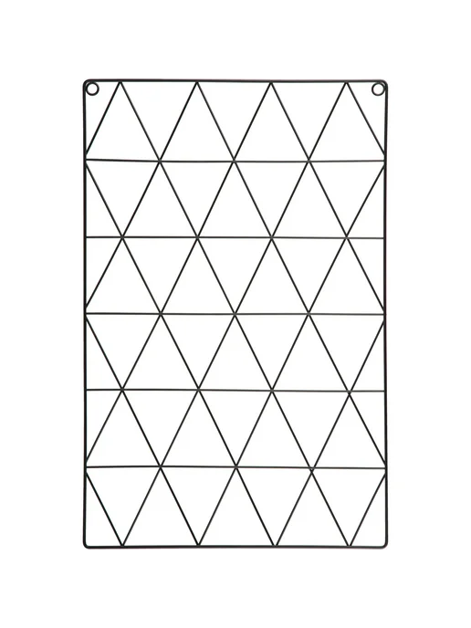 Attache Доска органайзер-решетка 36x55см черная, 3 зажима, 36x55 см