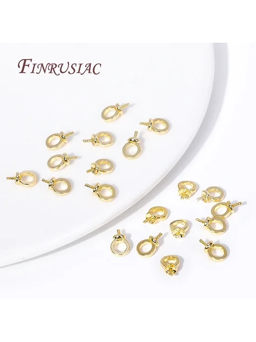 FINRUSIAC Застежки для ювелирных изделий, 20 шт, Rhodium Plated, 20 шт, фото 2