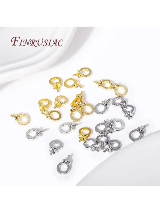 FINRUSIAC Застежки для ювелирных изделий, 20 шт, Rhodium Plated, 20 шт, фото 5