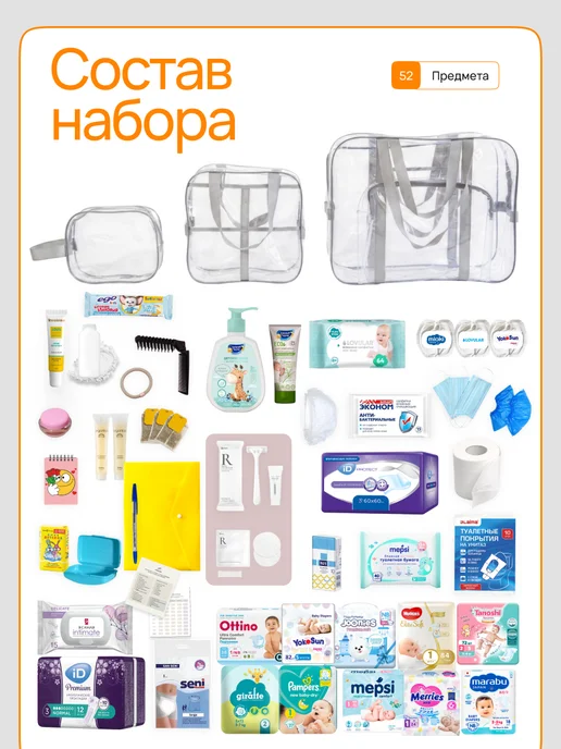 Я-Мама Сумка в роддом готовая для мамы и малыша, вариант, фото 4