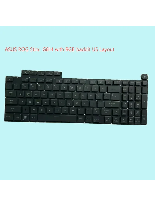 XIN-JIMY Клавиатура ASUS ROG Strix G814 Russian RGB, черный, фото 2