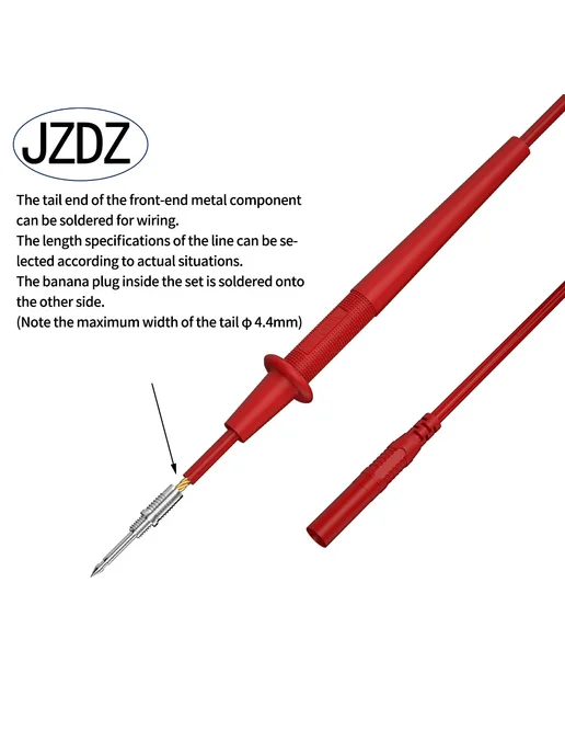 JZDZ Тестовые щупы для мультиметра JT0083, цвет B, 83 цв., фото 4