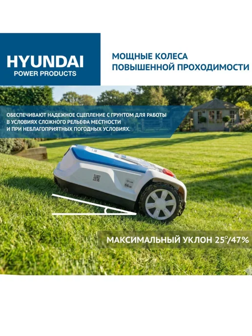 HYUNDAI Газонокосилка-робот аккумуляторная L-CORTEX-5, 8 шт, фото 3