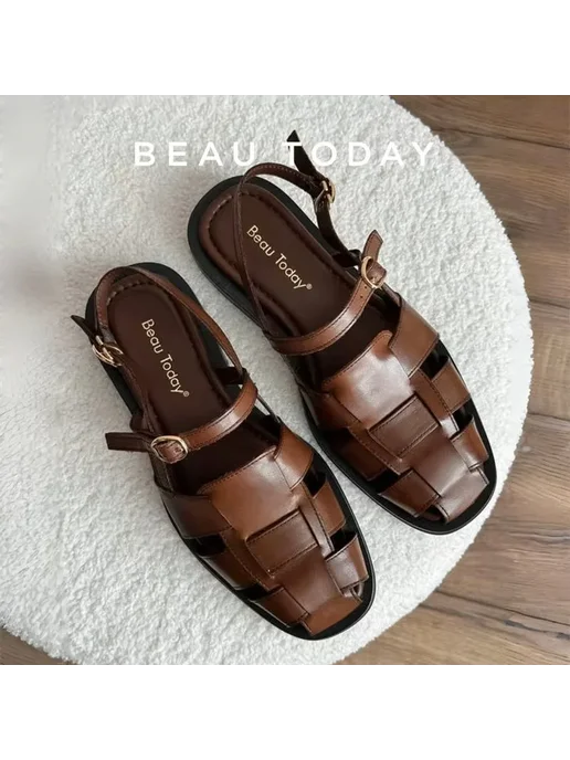BeauToday Босоножки женские из, черный, фото 2