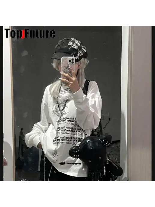 Нет бренда Берет женский черный с белым, цвет white black, черный, фото 5