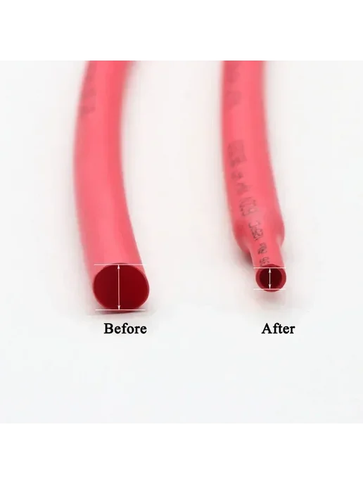 Нет бренда Термоусадочная трубка 10 meters Red Dia 0.6mm, красный