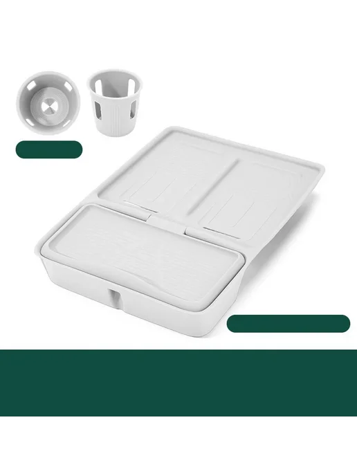 Tengfengxiang Органайзер в авто для Li Lixiang L6 L7 L8 L9, White-3pcs, белый