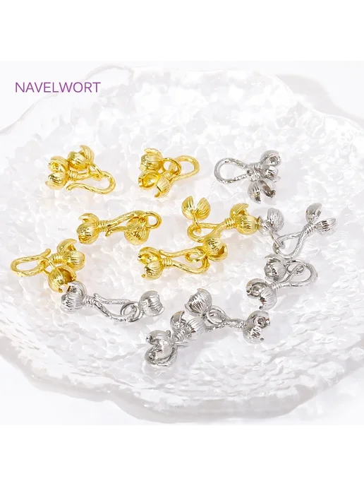 NAVELWORT Застежки для браслетов Rhodium Plated, 8 шт, 8 шт, фото 5