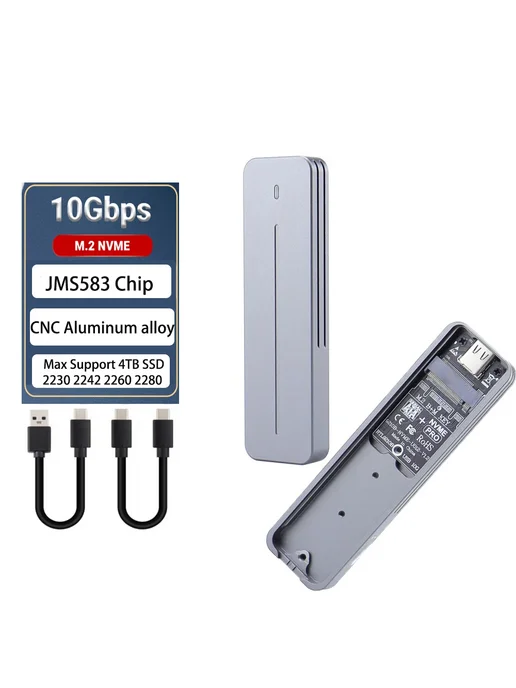IRhasta Корпус для SSD M.2 NVMe 10Gbps, JMS583, CNC Aluminum, вариант