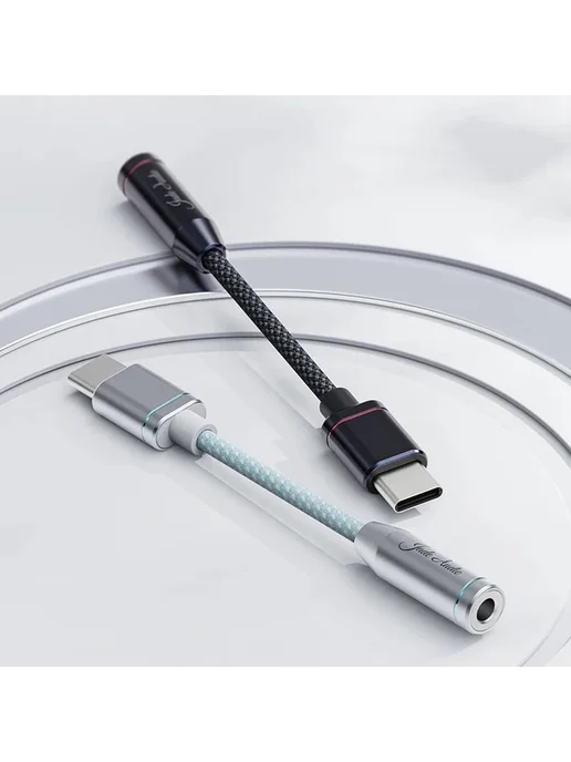FIIO JadeAudio JA11 Black USB-C - 3.5 мм DAC кабель, серебристый, фото 3