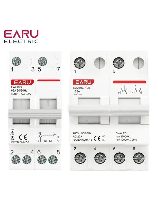 EARU Автомат защиты цепи EARUELECTRIC 40А DIN-рейка, 63А