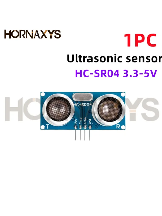 HORNAXYS Ультразвуковой датчик HC-SR04 3.3V-5V 5pcs, 5 шт, фото 3