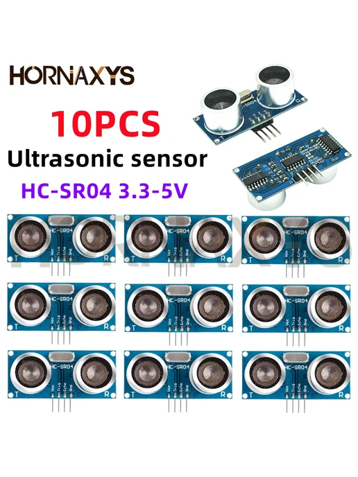 HORNAXYS Ультразвуковой датчик HC-SR04 3.3V-5V 5pcs, 5 шт, фото 4