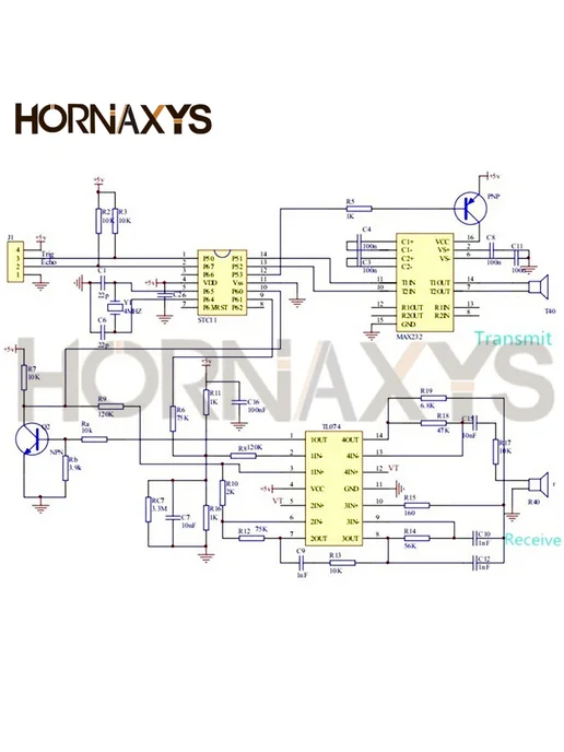 HORNAXYS Ультразвуковой датчик HC-SR04 3.3V-5V 5pcs, 5 шт, фото 6