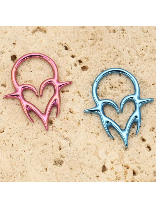 ZOORBODY JEWELRY Пирсинг титановый клык 16G 1.2x8mm Titanium Color, 16 г, фото 5