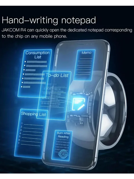Нет бренда Jakcom R3 R4 умное кольцо NFC Size-8, R3 Size-8, фото 2