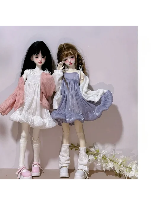 Нет бренда Костюм для куклы BJD 1 4 1 6, белый, 01, белый, фото 2