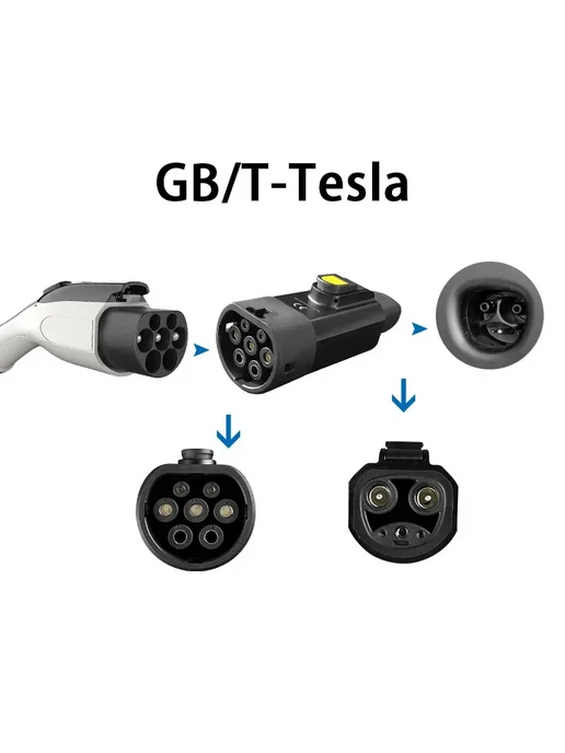 Нет бренда Адаптер зарядного устройства EV GBT 32A GBT к адаптеру Tesla, вариант, фото 4