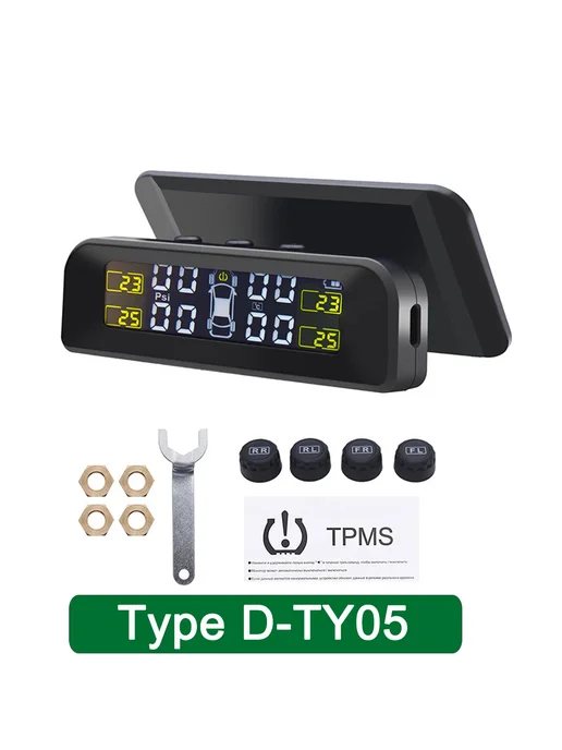 ACCESTING TPMS D-TY05 Цифровой монитор давления в шинах с 4 датчиками, вариант