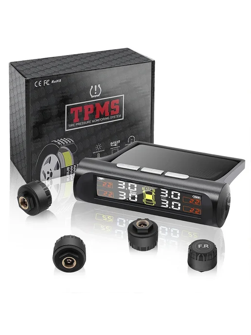 ACCESTING TPMS D-TY05 Цифровой монитор давления в шинах с 4 датчиками, вариант, фото 2