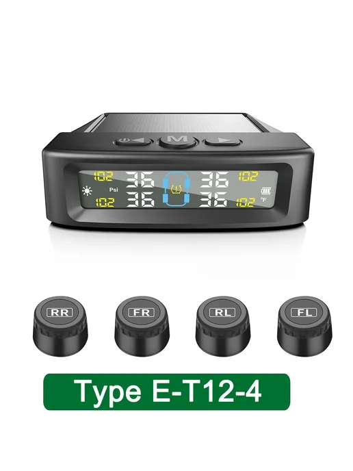 ACCESTING Система контроля давления в шинах E-T12-4 с 4 датчиками, вариант