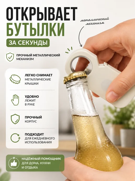 СМ09 Открывашка для бутылок пива с магнитом, вариант, фото 3