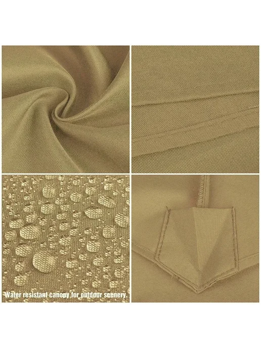 Ткань для зонта Khaki, коричневая, 2-7 м, 27 м, фото 3