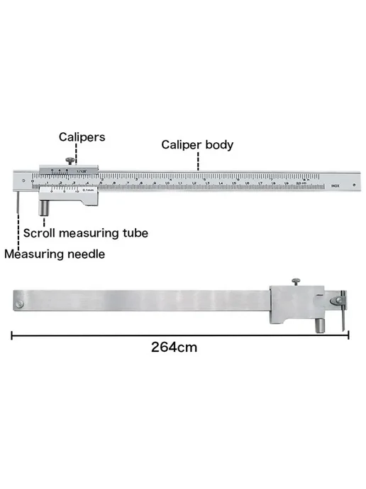 Штангенциркуль 0-200 мм, Caliper 1set, вариант, фото 7