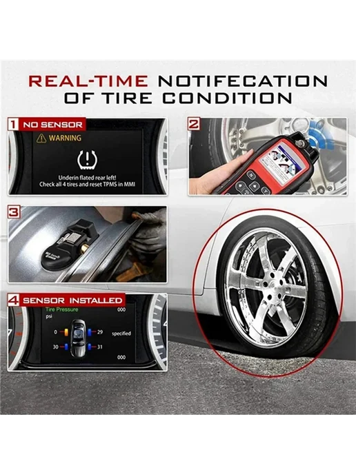 Нет бренда 10 шт. TPMS датчик давления в шинах программируемый для инст, 10 шт, фото 2