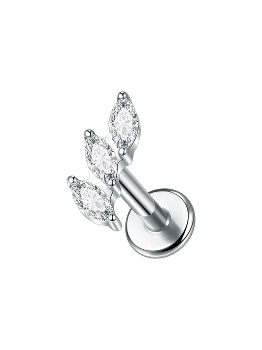 SWANJO Серьги-гвоздики из титана, Style 19, 16г, 16 г