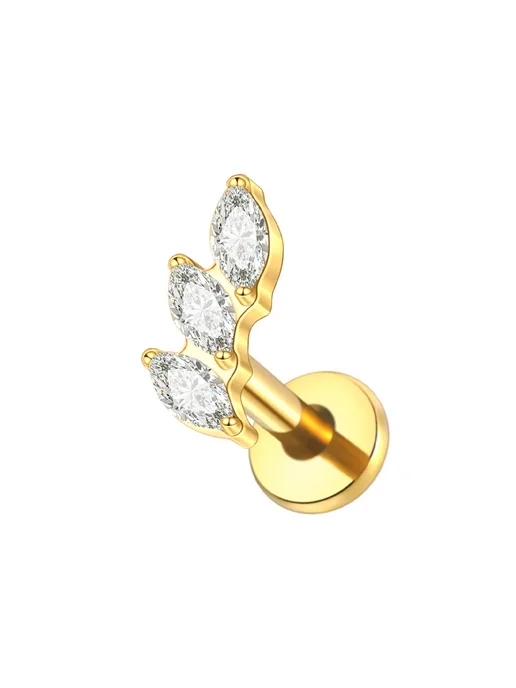 SWANJO Серьги-гвоздики из титана, Style 20, 16г, 16 г