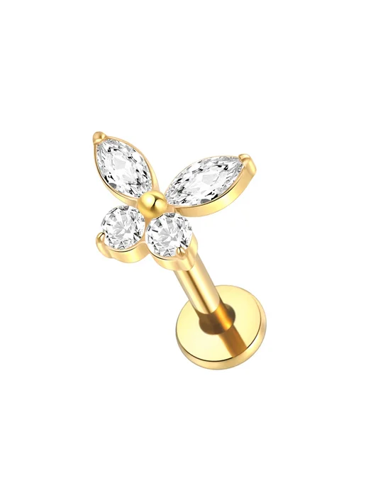 SWANJO Серьги-гвоздики из титана, Style 31, 16г, 16 г