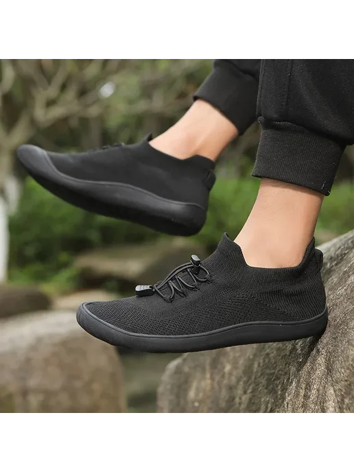 COMFYTRIP Мужская спортивная обувь Zapatillas, р.36-46, цвета в ассорт, черный, фото 5