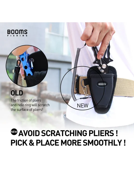 Booms Fishing Рыболовные плоскогубцы P01, черный, фото 4